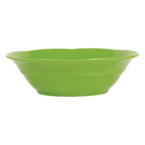 RICE dyb tallerken i frisk grn melamin – vintagestil og 19 cm