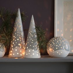 Elegant juletrsfigur i keramik fra Khler