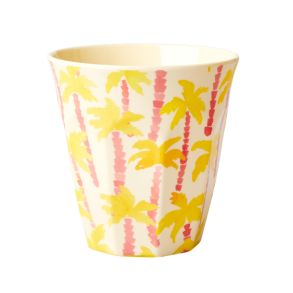 RICE melaminkrus med palm tree-print – 9 cm hjt