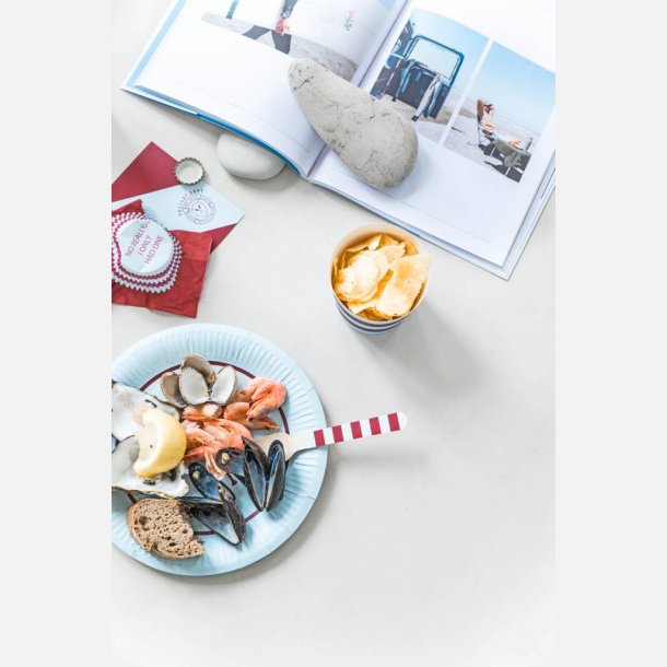 Lys. Pakke med12 stk. Bl/bordeaux