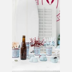 Lys. Pakke med12 stk. Bl/bordeaux