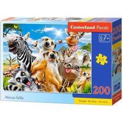 Dyrene p savannen - puslespil med 200 brikker