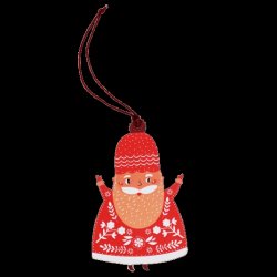 Juleornament i tr fra Rex London. Fin julemand fra Rex London