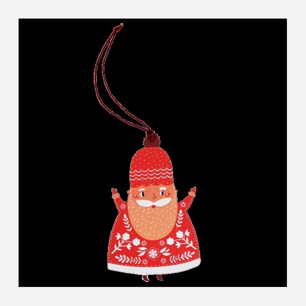 Juleornament i tr fra Rex London. Fin julemand fra Rex London