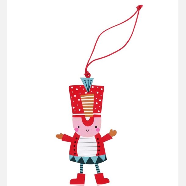 Juleornament i tr fra Rex London. Soldat til ophng  