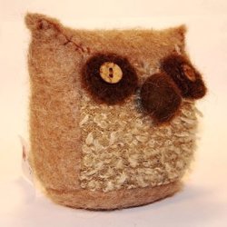 Ugle til pynt, str. 10,10cm
