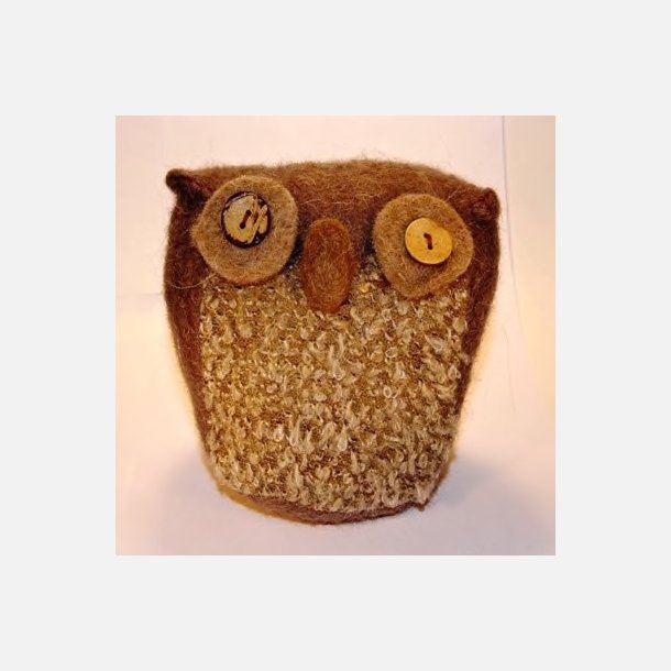 Ugle til pynt, str 11*14cm