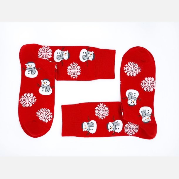 Snazzy Santa. Julestrmper med snemnd. Str. 36-40