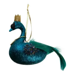 Svane juleophng – mrkegrn med guldkrone