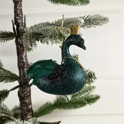 Svane med guldkde – perfekt til juletret