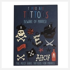 Tatoveringsark med pirater 