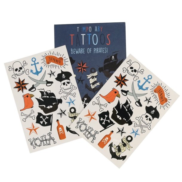 Tatoveringsark med pirater 