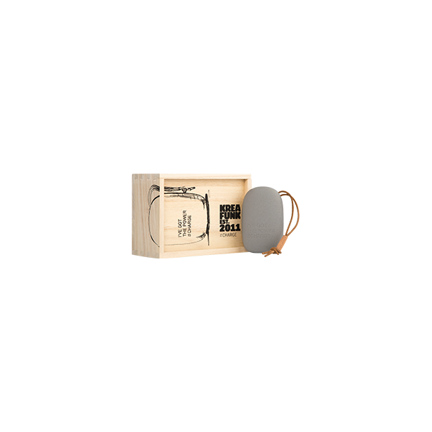 Elegant powerbank med LED indikatorer og antislip overflade