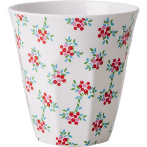 RICE julekrus i melamin med gran og br p hvid baggrund